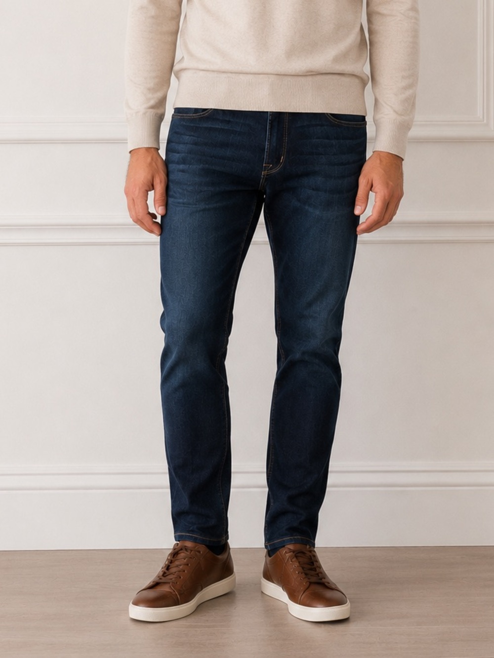 Hudson Men's Ace Spiro Jeans Skinny Dark Wash Size 34 X 31 Stretch Preppy Casual